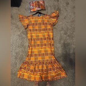 Vibrant African Print Dress